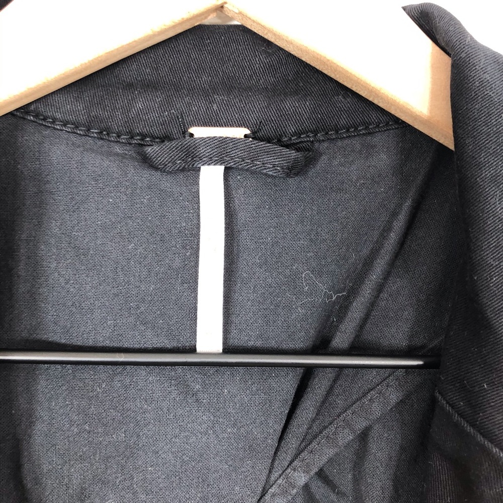 🌟SOLD Free People black military jacket medium - Picture 5 of 8